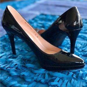 Stuart Weitzman Black patent leather platform heels almost new!!